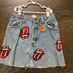 Made Worn Jean skirt, nwt, size xs but runs big!